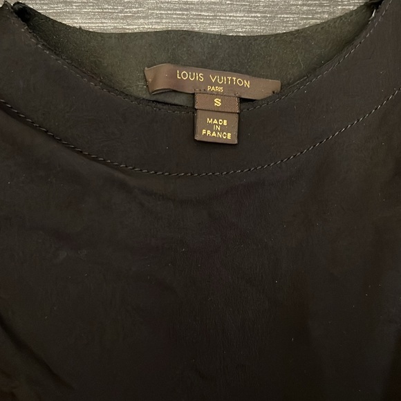 Louis Vuitton black long sleeve belted cocktail dress - Picture 2 of 4